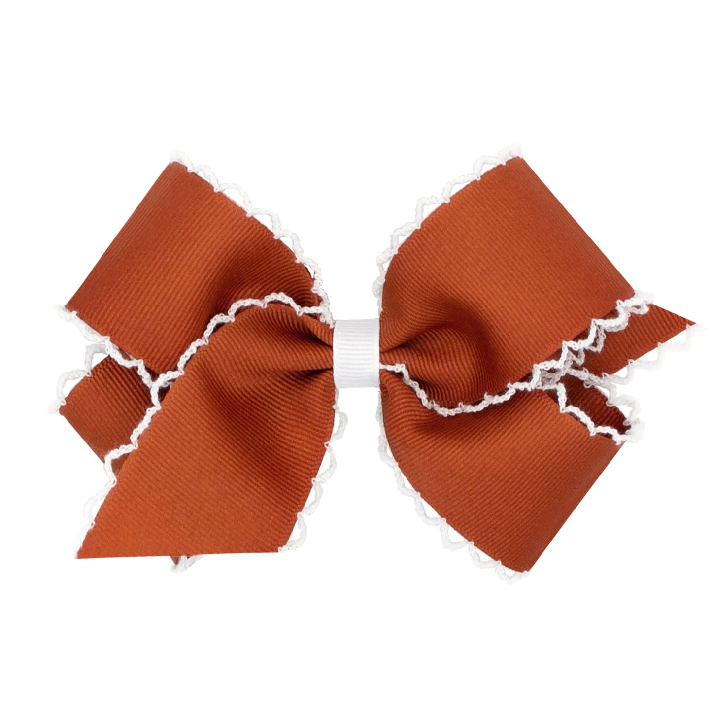 Medium moonstitch bow - Burnt Orange - George & Co.