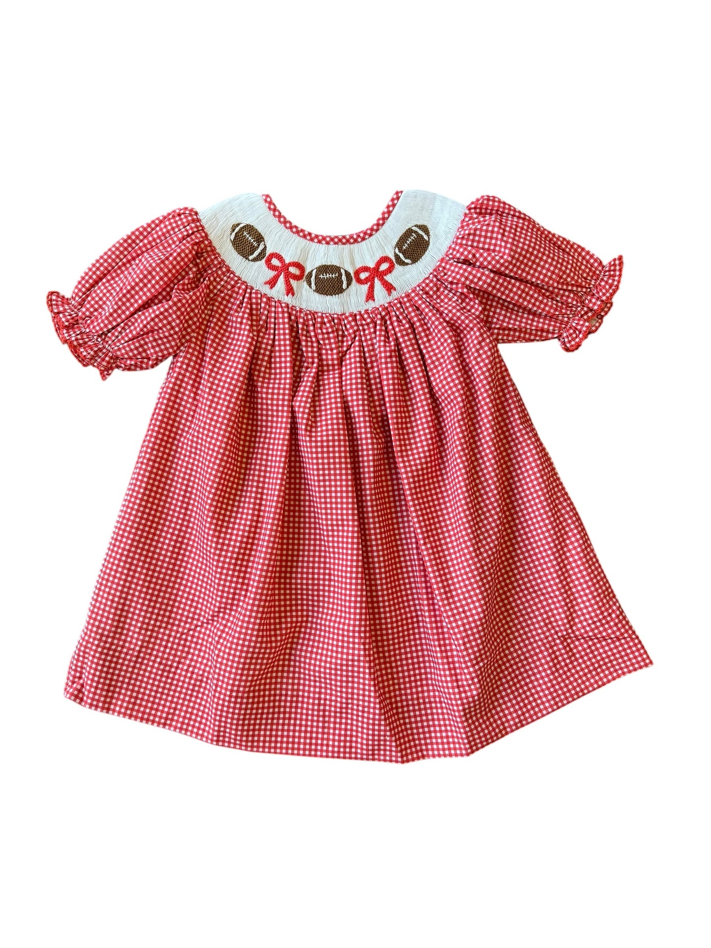 Red Gingham Football - Kate Dress