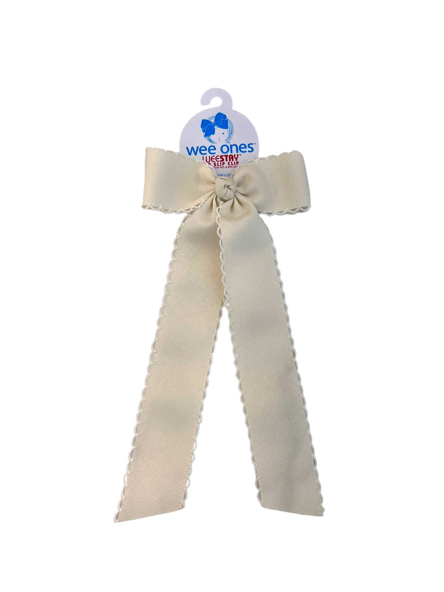 Medium Bow with Tails - Ivory/White - George & Co.
