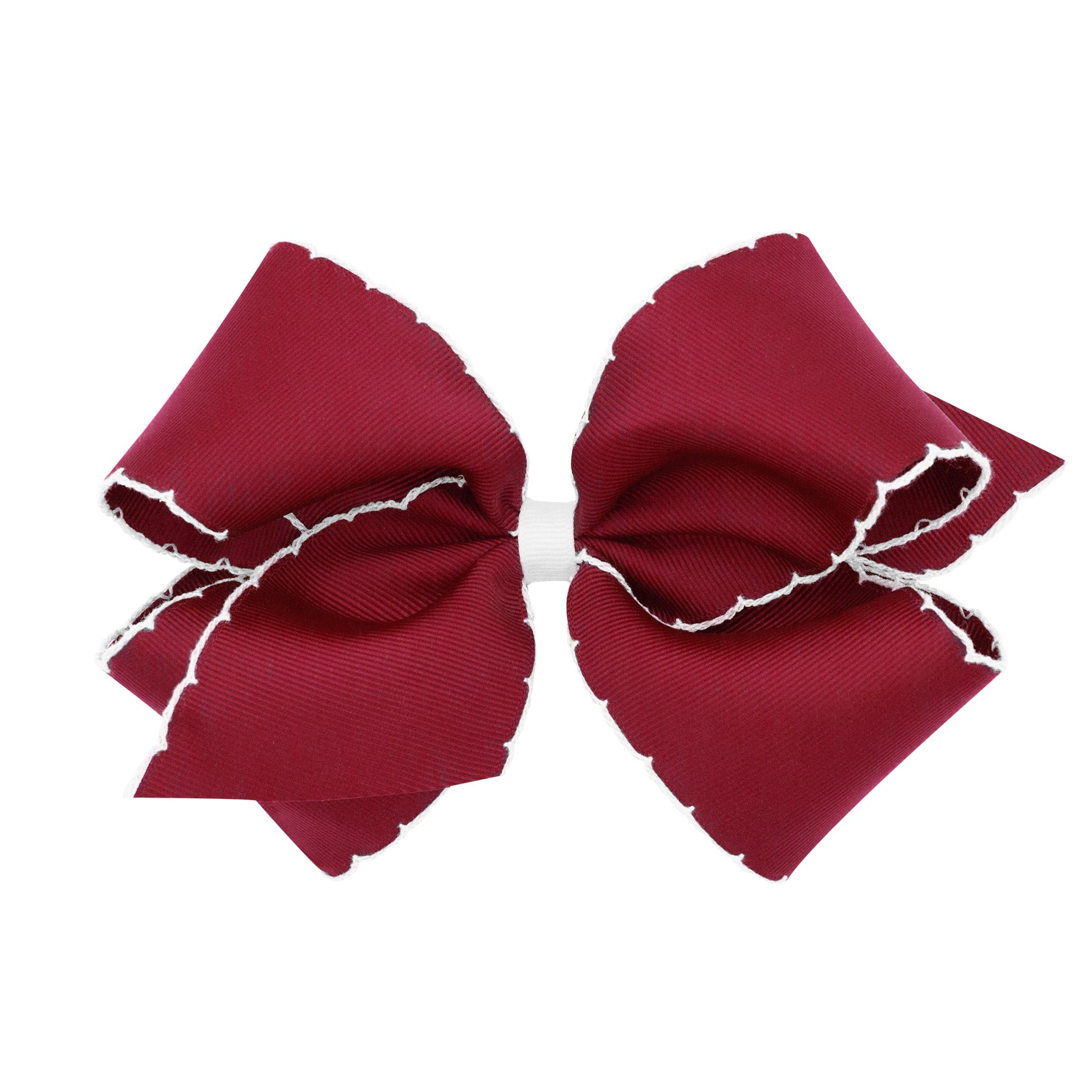Medium moonstitch bow - Crimson - George & Co.
