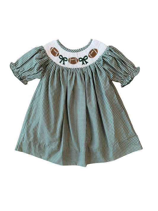 Green Gingham Football  - Kate Dress