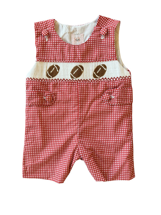 Crimson Gingham Football - Henry Jon Jon