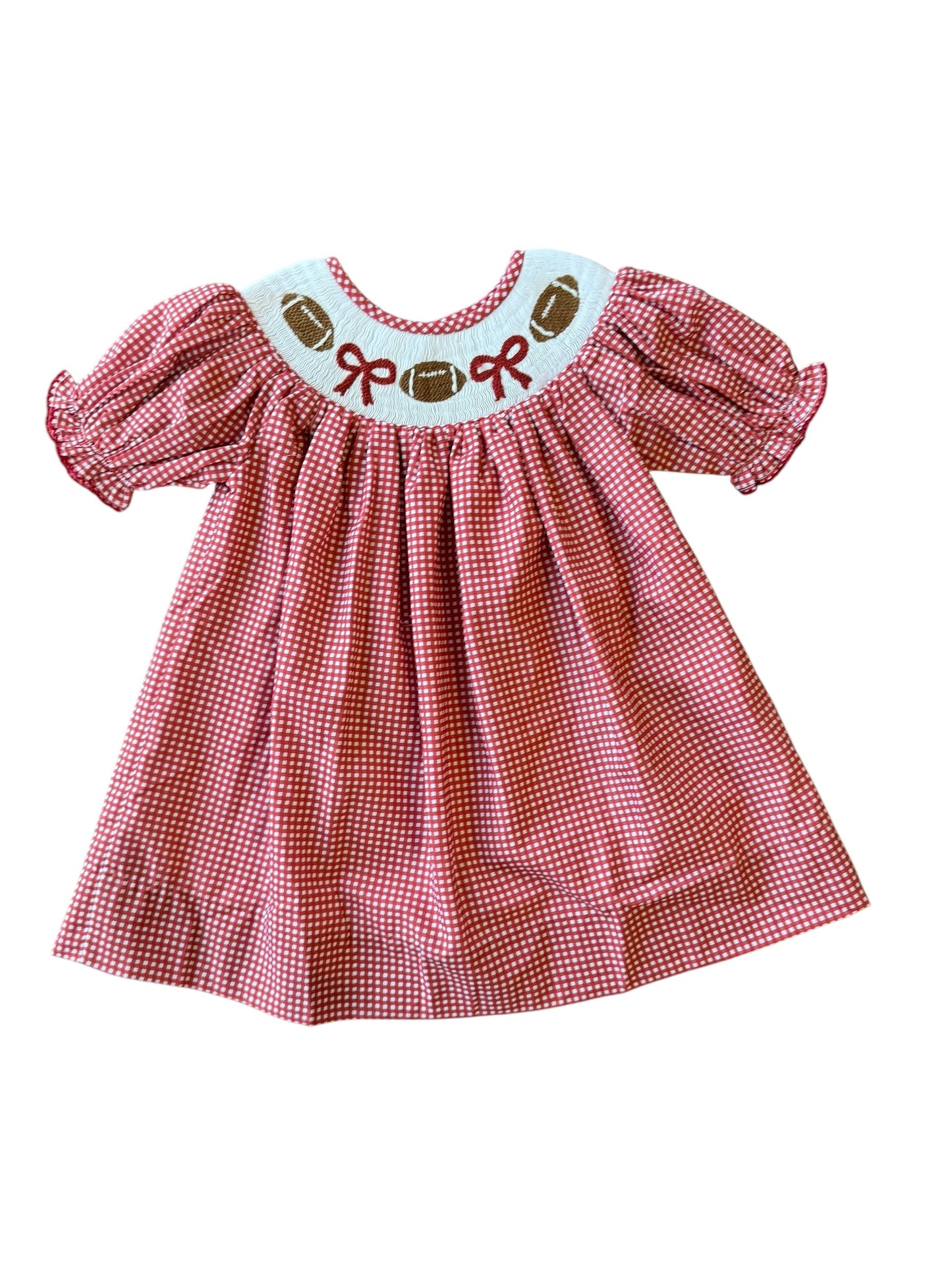 Crimson  Gingham Football  - Kate Dress