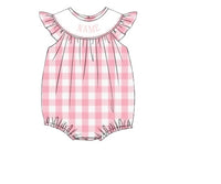 PERSONALIZED PINK CHECK  BUBBLE PRE-ORDER