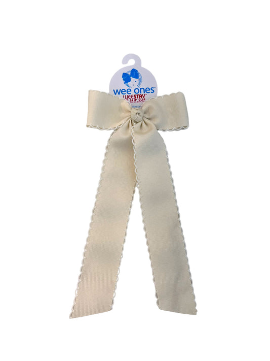 Medium Bow with Tails - Ivory/White - George & Co.