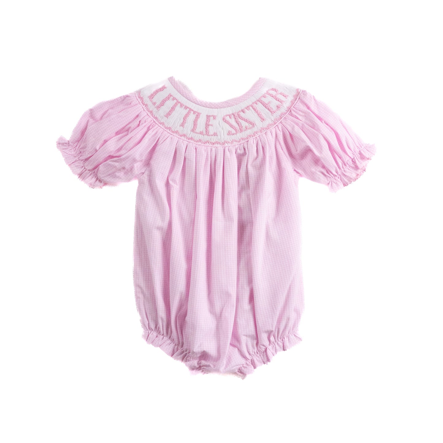 Little Sister Bubble - Pink Gingham