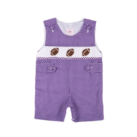Purple Gingham Football - Henry Jon Jon