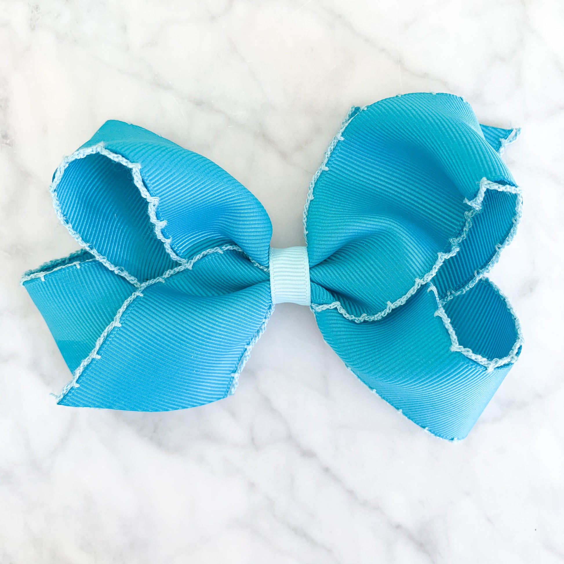 SMALL MOONSTITCH BOW - TURQUOISE - Made by McNamara