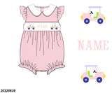 PERSONALIZED PINK GOLF CART GIRL BUBBLE PRE-ORDER