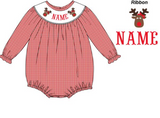 PERSONALIZED GIRL REINDEER BUBBLE PRE-ORDER