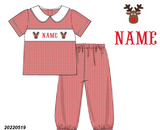 PERSONALIZED REINDEER PANT SET PRE-ORDER