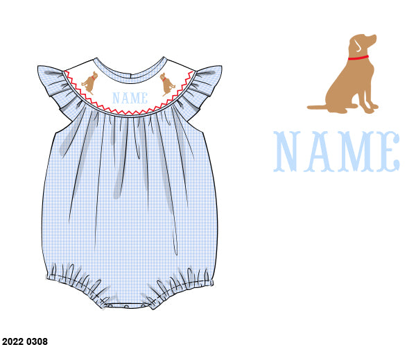 PERSONALIZED GIRL DOG BUBBLE PRE-ORDER