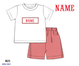 PERSONALIZED JACOB TEE/SHORT SET PRE-ORDER